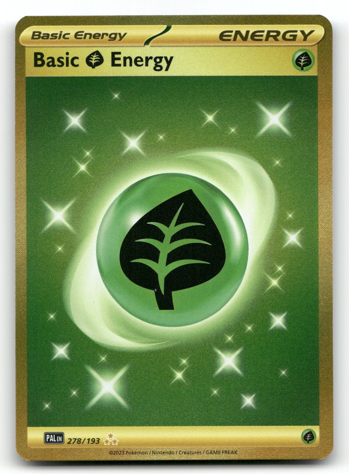 Basic Grass Energy Holo Hyper Rare SV02: Paldea Evolved 278/193 NM