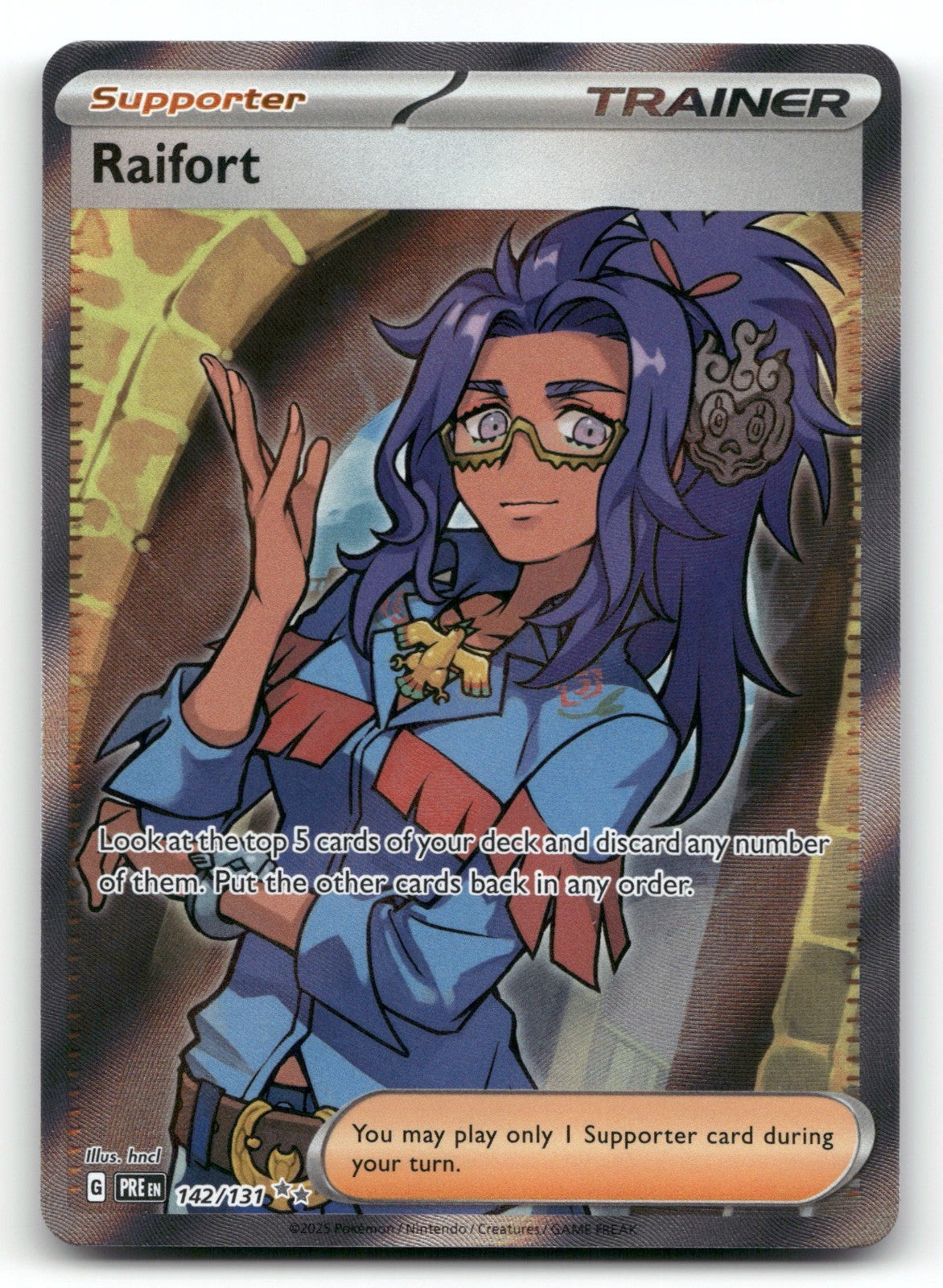 Raifort Holo Ultra Rare SV: Prismatic Evolutions 142/131 NM