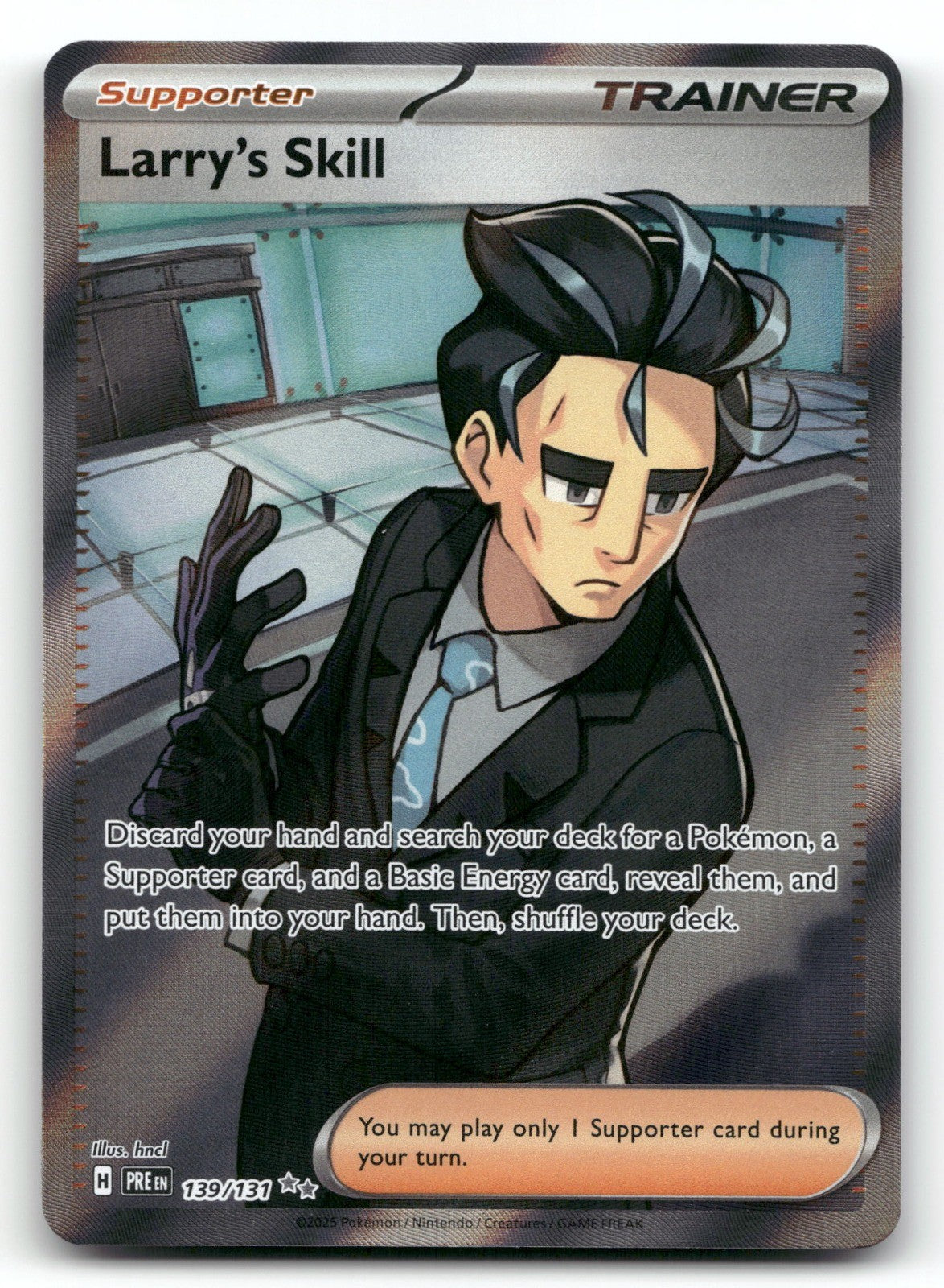 Larry's Skill Holo Ultra Rare SV: Prismatic Evolutions 139/131 NM