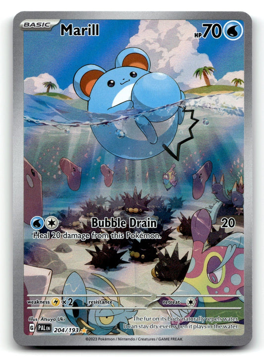 Marill Holo Illustration Rare SV02: Paldea Evolved 204/193 NM