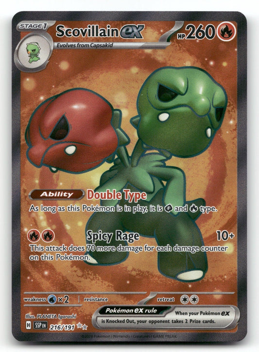Scovillain ex - Holo Ultra Rare SV08: Surging Sparks 216/191 NM
