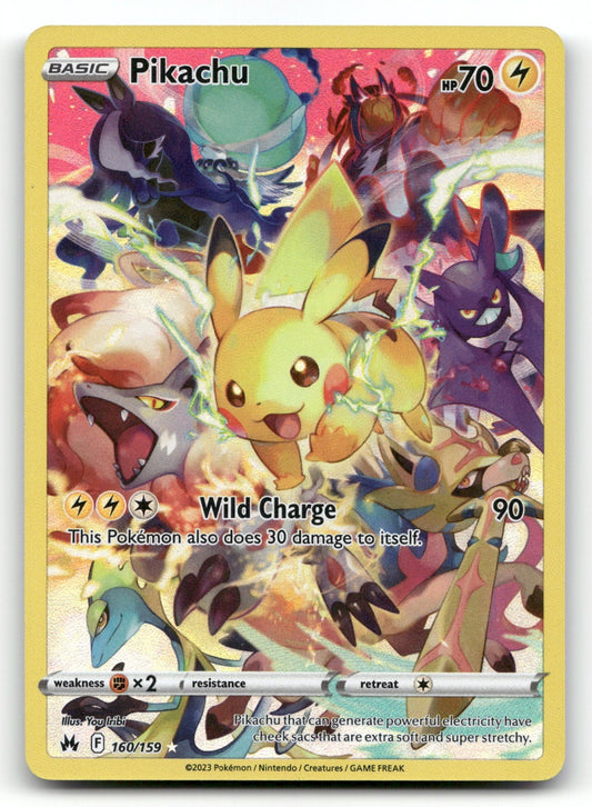 Pikachu (Secret) Holo Secret Rare SWSH: Crown Zenith 160/159 NM