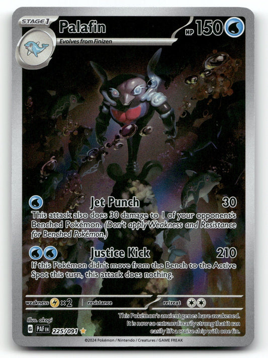 Palafin Holo Illustration Rare SV: Paldean Fates 225/091 NM