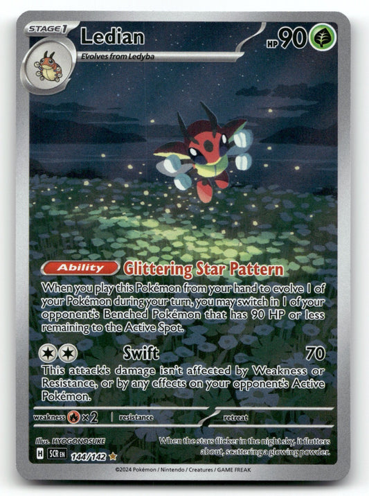 Ledian Holo Illustration Rare SV07: Stellar Crown 144/142 NM