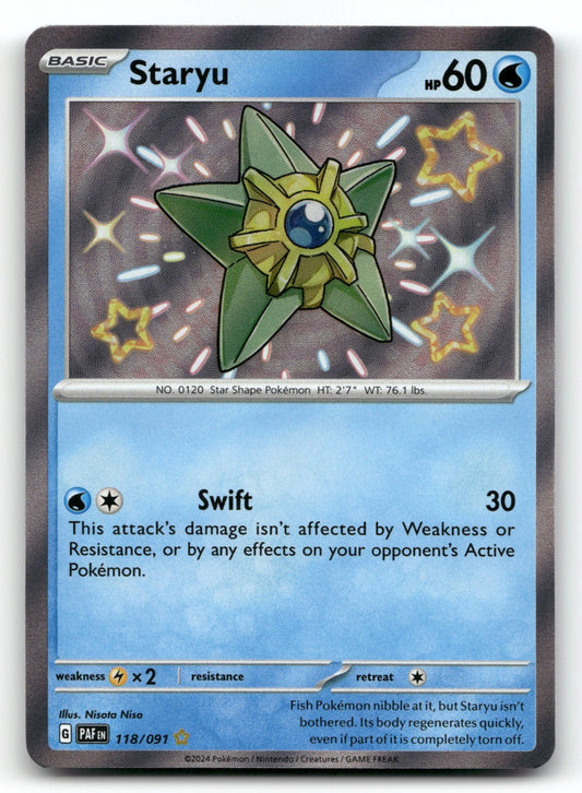 Staryu Holo Shiny Rare SV: Paldean Fates 118/091 NM