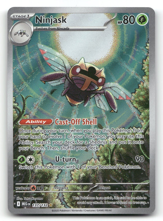 Ninjask Holo Illustration Rare ME01: Mega Evolution 137/132 NM