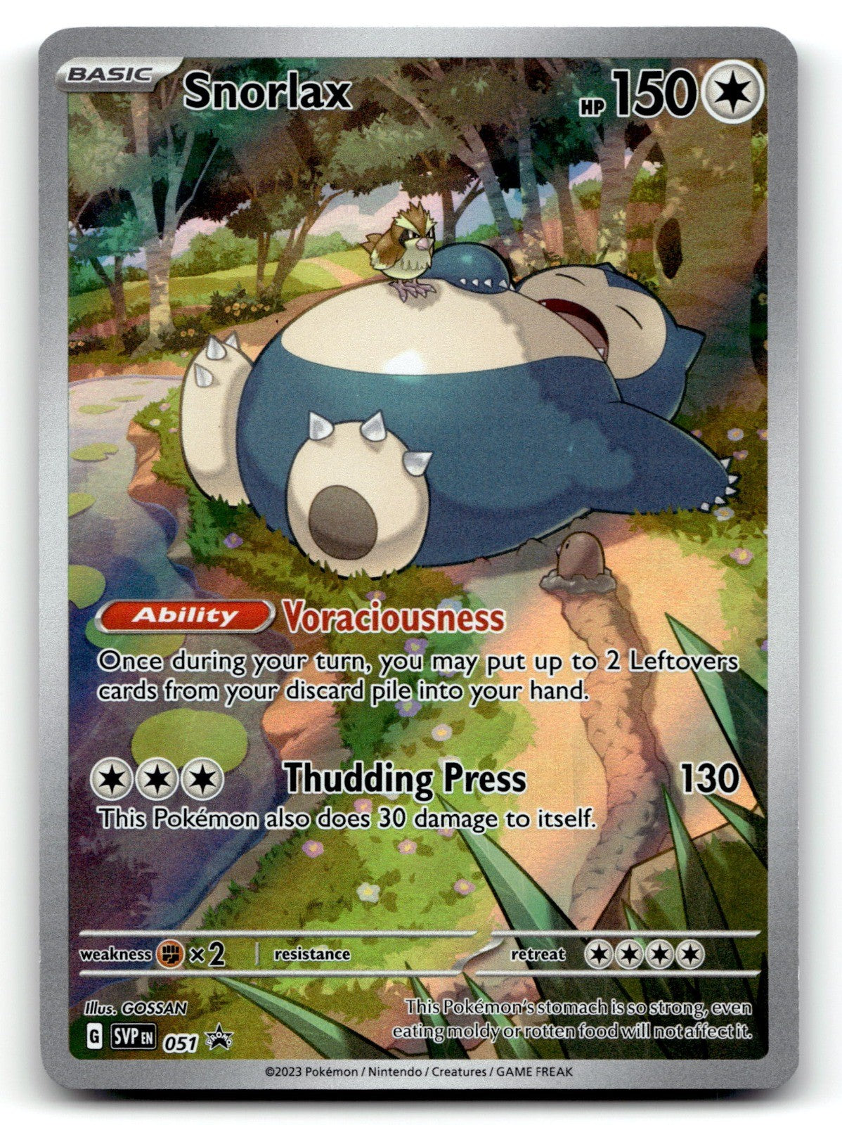 Snorlax Holo Promo SV: Scarlet & Violet Promo Cards 051 NM