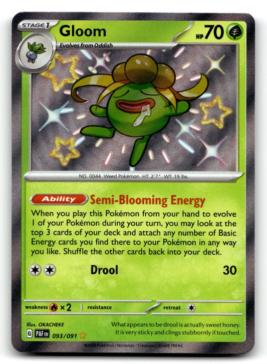 Gloom Holo Shiny Rare SV: Paldean Fates 093/091 NM