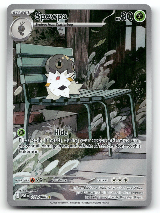 Spewpa Holo Illustration Rare ME03: Perfect Order 089/088 NM