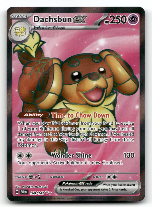 Dachsbun ex Holo Ultra Rare SV07: Stellar Crown 160/142 NM
