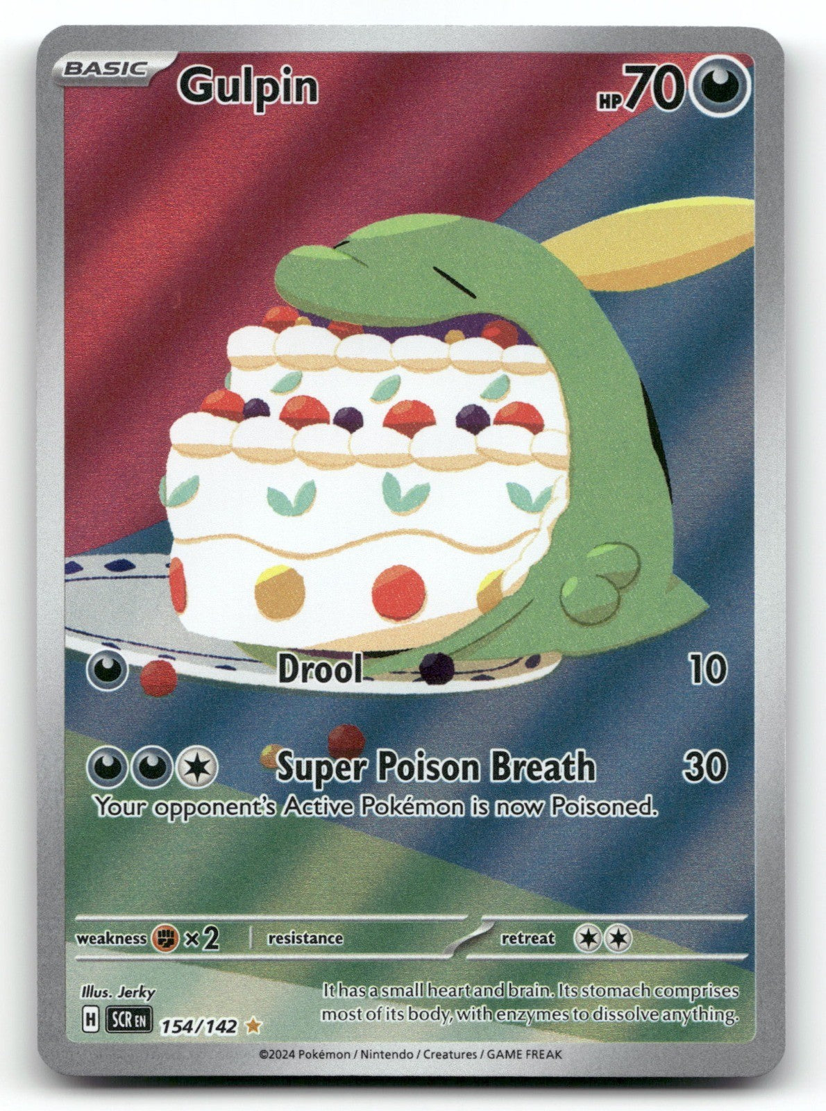 Gulpin Holo Illustration Rare SV07: Stellar Crown 154/142 NM